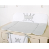 Wickelauflage auf Wickeltisch - Little Prince/Princess grau