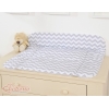 Wickelauflage auf Wickeltisch - Simple Chevron grau