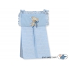 Windelntasche - Bär mit Schleife blau