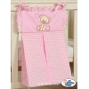 Windelntasche - Bär mit Schleife rosa