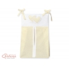 Windelntasche für Babybett - Hängende Herzen creme