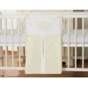 Windelntasche für Babybett - Hängende Herzen creme