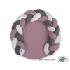 Zopf Babynest / Spielmatte 2 in1 - pastellviolett- grau - anthrazit