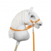 Zügel für Hobby Horse aus Gurtband neon orange