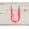 Zügel für Hobby Horse aus Gurtband neon pink