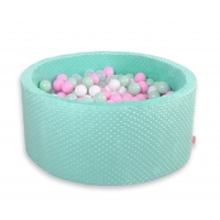 Bällebäder minky mit Bällen (eigene Farbmischung)