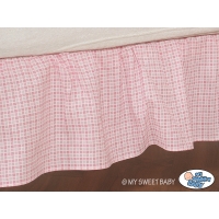 Fest gefaltete Rüsche für Kinderbett 140cm