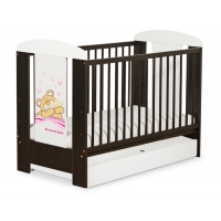Babybett mit Schublade 60x120 Teddy Bär Barnaba