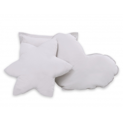 3tlg Kissen-Set - grau