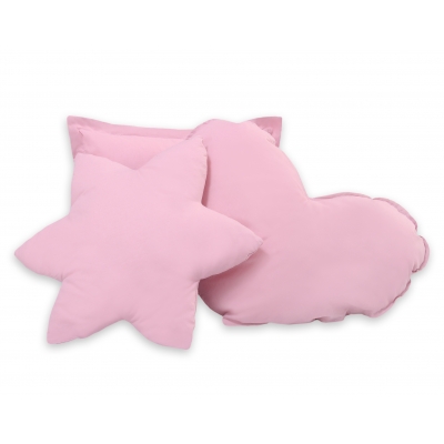 3tlg Kissen-Set - rosa
