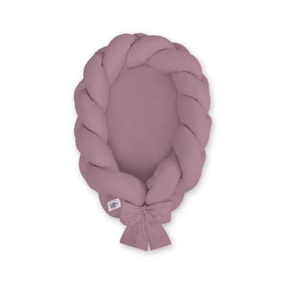 2 in 1 Babynest Geflochten - pastellviolett