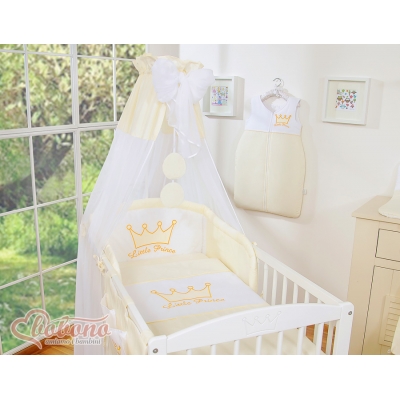 Baby BettHimmel aus Chiffon - Little Prince/Princess creme