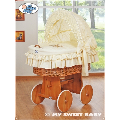 Bollerwagen aus Weide für Baby