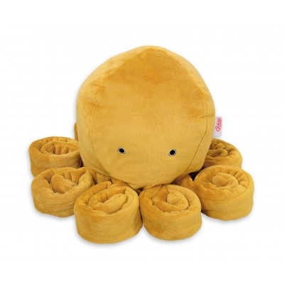 Krake Kuscheltier Oktopus XXL honiggelb