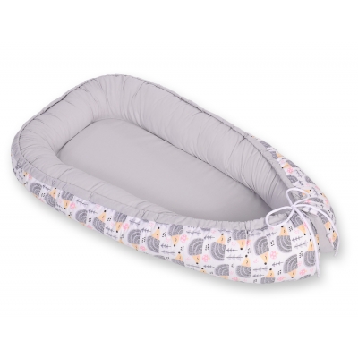 Baby Nestchen - Igel grau