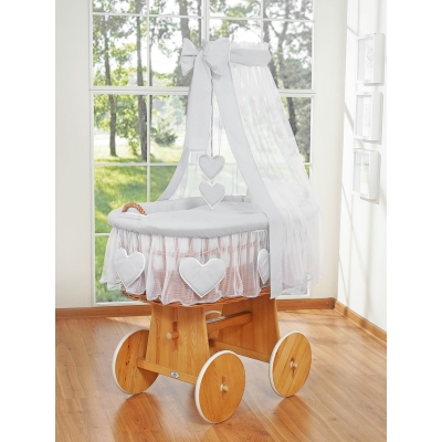 Stubenwagen mit Himmel grau Bezug für Babys Junge