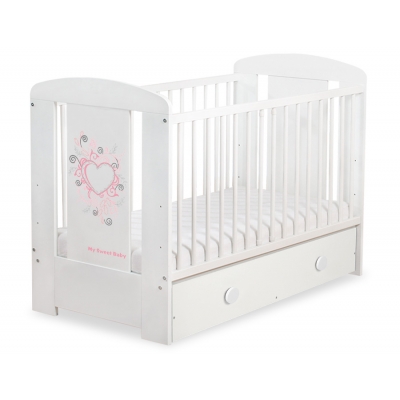 Babybett 120x60cm Chic mit Schublade MAXI 44