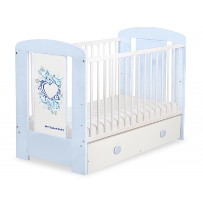 Babybett 120x60cm Chic mit Schublade MAXI 58