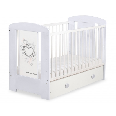 Babybett 120x60cm Chic mit Schublade MAXI 59