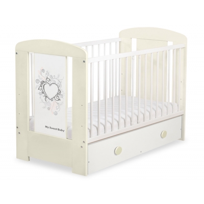 Babybett 120x60cm Chic mit Schublade MAXI 63