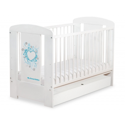 Babybett 120x60cm Chic mit Schublade STANDARD 24