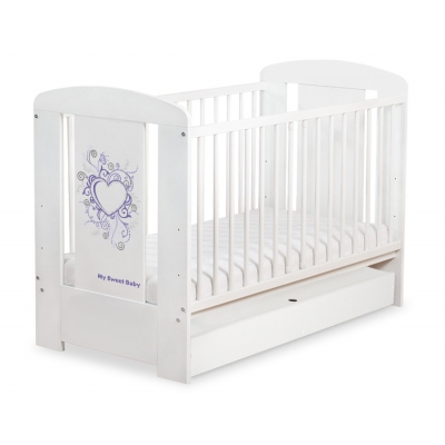 Babybett 120x60cm Chic mit Schublade STANDARD 25