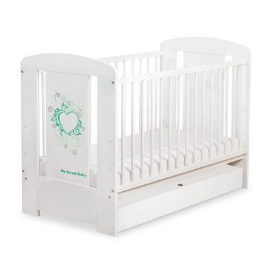 Babybett 120x60cm Chic mit Schublade STANDARD 28