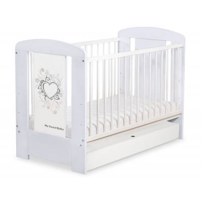 Babybett 120x60cm Chic mit Schublade STANDARD 36