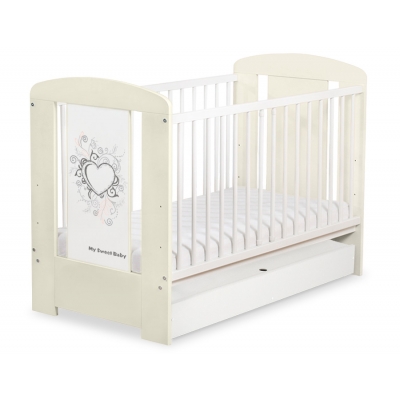 Babybett 120x60cm Chic mit Schublade STANDARD 40