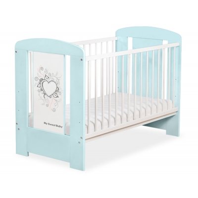 Babybett Blau 120x60cm Chic Kollektion