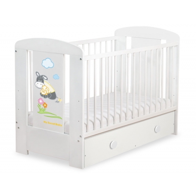Babybett 120x60cm Esel Luca mit Schublade MAXI
