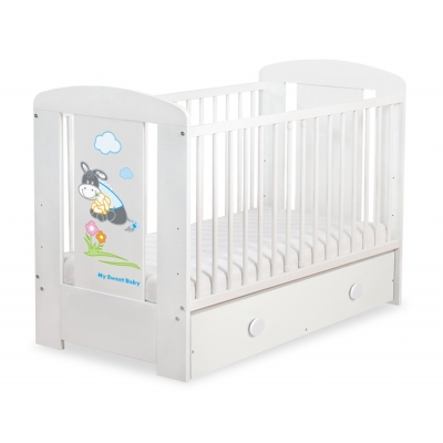 Babybett 120x60cm Esel Luca mit Schublade MAXI