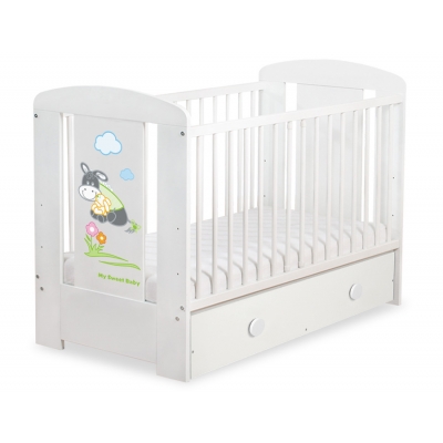 Babybett 120x60cm Esel Luca mit Schublade MAXI