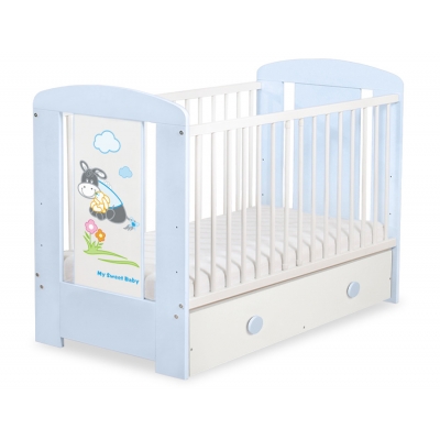 Babybett 120x60cm Esel Luca mit Schublade MAXI