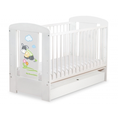 Babybett 120x60cm Esel Luca  mit Schublade STANDARD