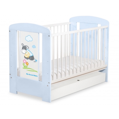 Babybett 120x60cm Esel Luca  mit Schublade STANDARD