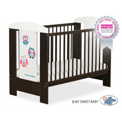 Babybett 120x60cm Eulen 5017-04-425