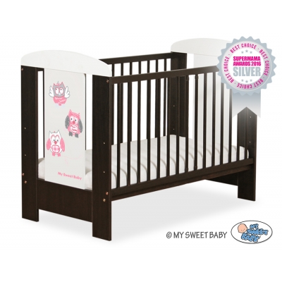 Babybett 120x60cm Eulen 5017-04-426