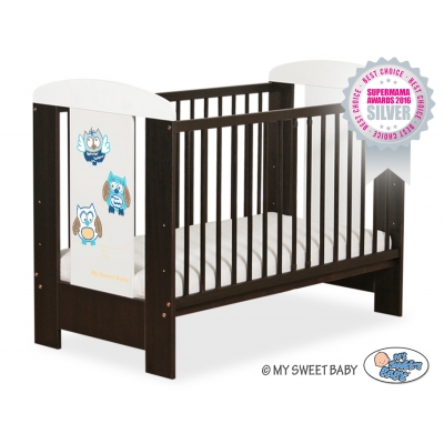 Babybett 120x60cm Eulen 5017-04-427