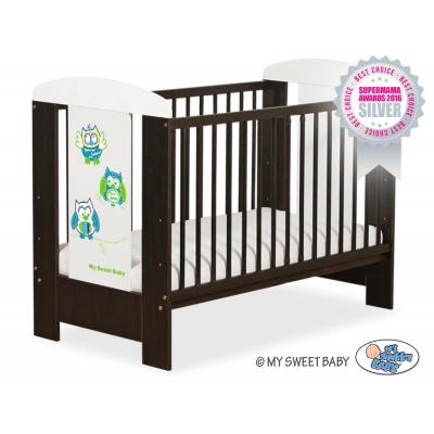 Babybett 120x60cm Eulen 5017-04-428