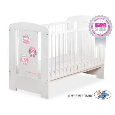 Babybett 120x60cm Eulen 5017-07-426