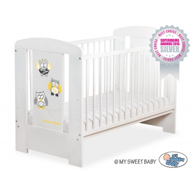 Babybett 120x60cm Eulen 5017-07-432