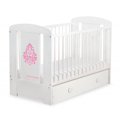 Babybett 120x60cm Glamour mit Schublade MAXI 10
