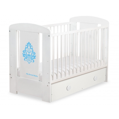 Babybett 120x60cm Glamour mit Schublade MAXI 12