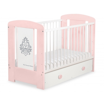 Babybett 120x60cm Glamour mit Schublade MAXI 13