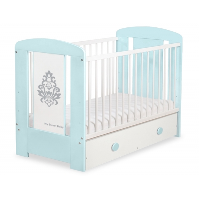 Babybett 120x60cm Glamour mit Schublade MAXI 14