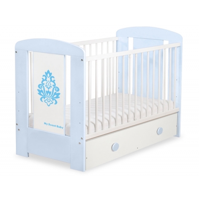 Babybett 120x60cm Glamour mit Schublade MAXI 15