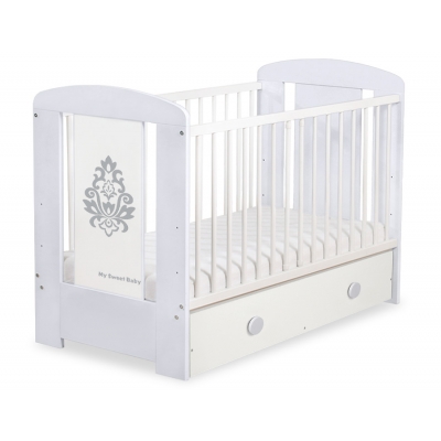Babybett 120x60cm Glamour mit Schublade MAXI 17