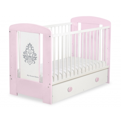Babybett 120x60cm Glamour mit Schublade MAXI 18