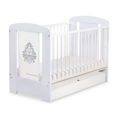 Babybett 120x60cm Glamour mit Schublade STANDARD 7